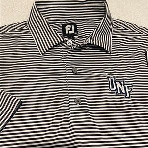 FootJoy Classic Black and White Golf Polo Mens Size Medium Golf Course